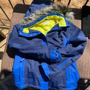 Johnnie B Mini Boden Parka Boys Blue 13 14.